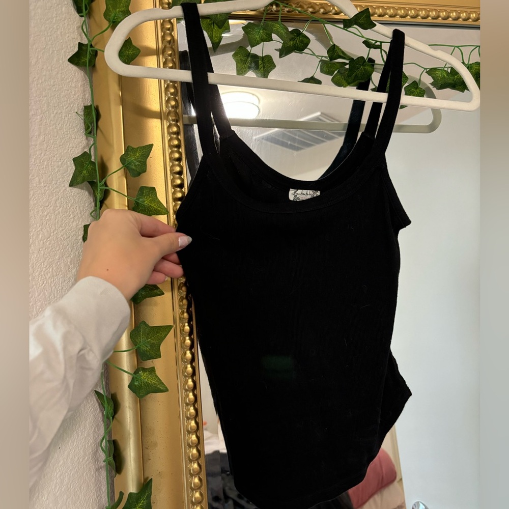 Classic Black Free People Tank Top